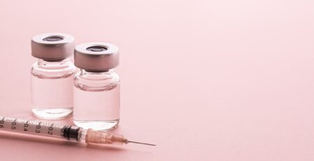 Vials of neuromodulator injectables—Botox, Dysport, and Jeuveau—on a clean med spa treatment surface in Long Island