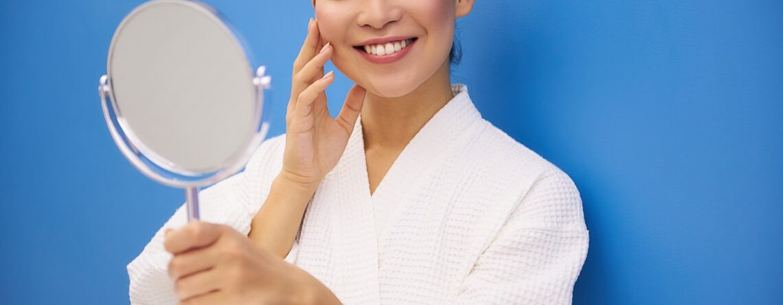 After hydrafacial showing improved skin texture and clarity after a HydraFacial treatment at Virtual Skin Spa in Jericho, Long Island